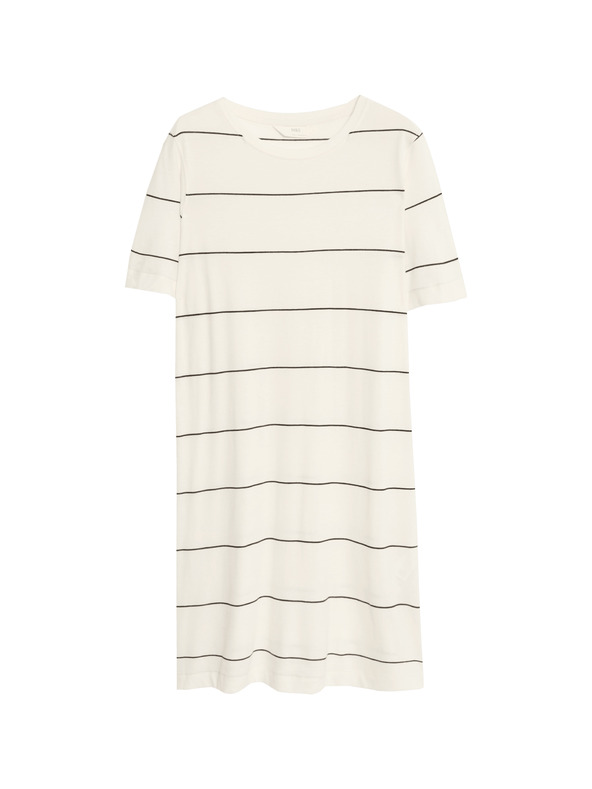 Marks & Spencer Раирана нощница с технология Cool Comfort™ Marks & Spencer кремава