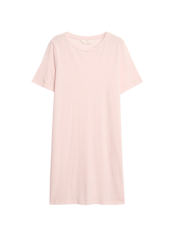 Marks & Spencer Раирана нощница с технология Cool Comfort™ Marks & Spencer розова