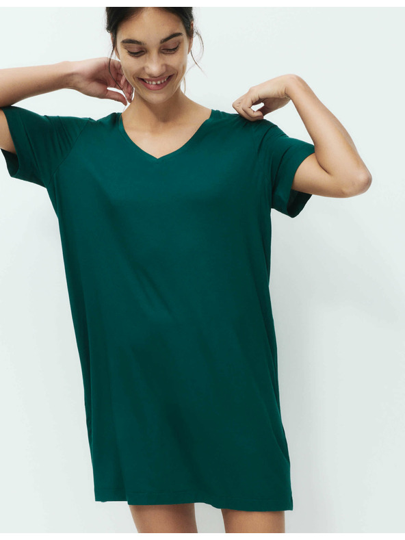 Marks & Spencer Нощница с дантела Marks & Spencer в зелено