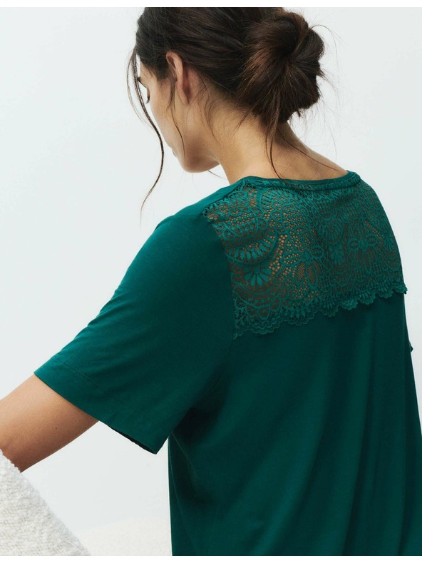 Marks & Spencer Нощница с дантела Marks & Spencer в зелено