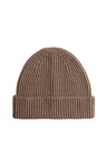 Marks & Spencer Плетена ребрест зимен шапка Marks & Spencer кафяво