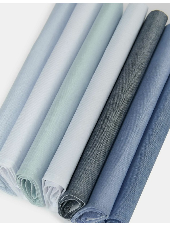 Marks & Spencer Антибактериални кърпички от чист памук, 7 бр. в опаковка Marks & Spencer синьо