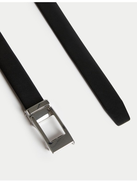 Marks & Spencer Кожен колан с катарама Marks & Spencer черен