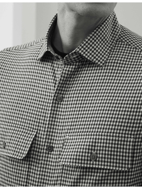 Marks & Spencer Каирирана риза с високо съдържание на памук, лесна за гладене Marks & Spencer бежова