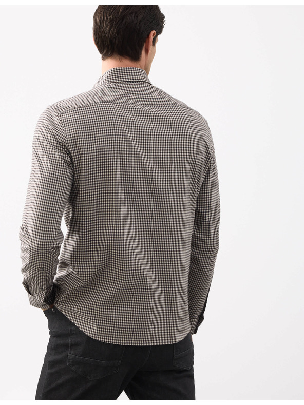 Marks & Spencer Каирирана риза с високо съдържание на памук, лесна за гладене Marks & Spencer бежова