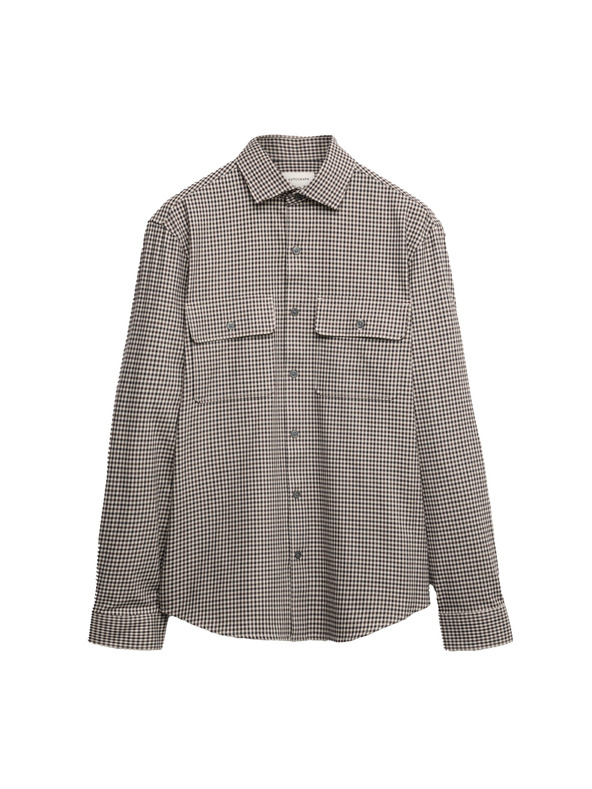 Marks & Spencer Каирирана риза с високо съдържание на памук, лесна за гладене Marks & Spencer бежова