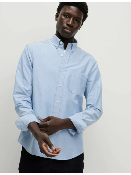 Marks & Spencer Риза от чист памук The Ultimate Marks & Spencer oxford blue