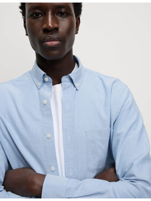 Marks & Spencer Риза от чист памук The Ultimate Marks & Spencer oxford blue