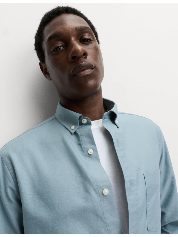 Marks & Spencer Оксфордска риза от чист памук The Ultimate Marks & Spencer сива