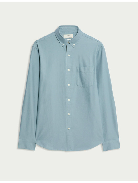 Marks & Spencer Оксфордска риза от чист памук The Ultimate Marks & Spencer сива