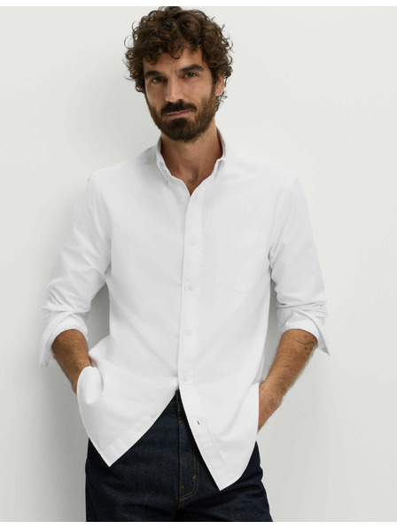 Marks & Spencer Оксфордска риза от чист памук The Ultimate Marks & Spencer бяла