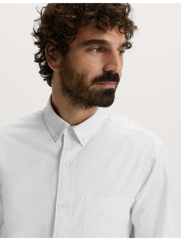 Marks & Spencer Оксфордска риза от чист памук The Ultimate Marks & Spencer бяла