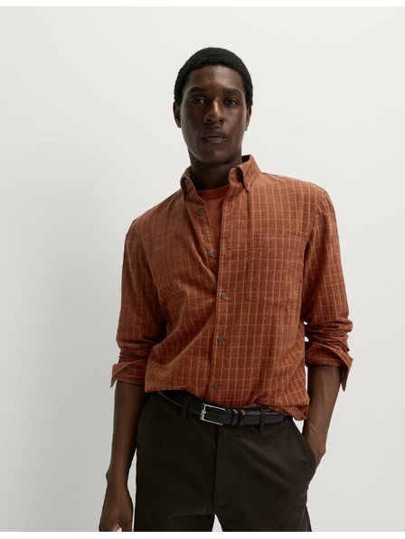 Marks & Spencer Маншестрова риза Marks & Spencer кафява