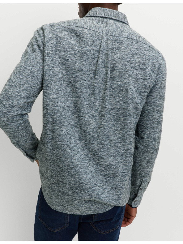 Marks & Spencer Чисто памучна фланелена риза Marks & Spencer синя