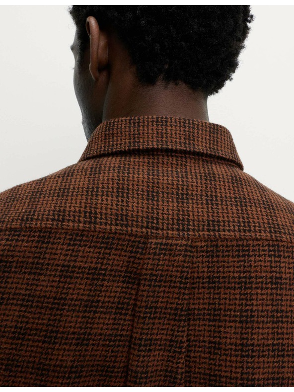 Marks & Spencer Чисто памучна фланелена риза Marks & Spencer кафява