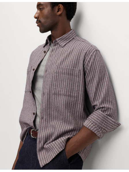 Marks & Spencer Райета фланелена риза от чист памук Marks & Spencer сива