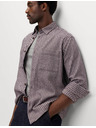 Marks & Spencer Райета фланелена риза от чист памук Marks & Spencer сива
