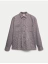 Marks & Spencer Райета фланелена риза от чист памук Marks & Spencer сива