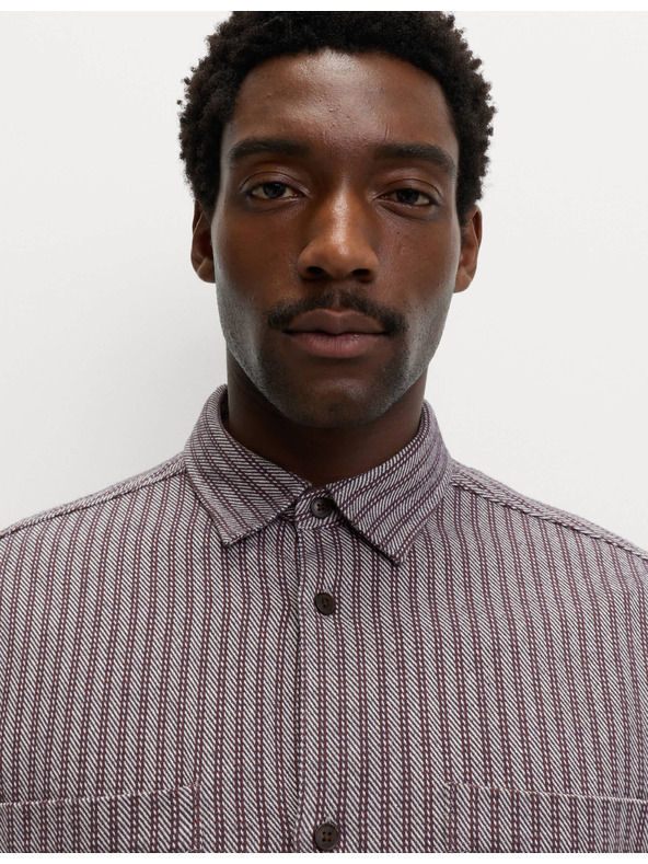 Marks & Spencer Райета фланелена риза от чист памук Marks & Spencer сива