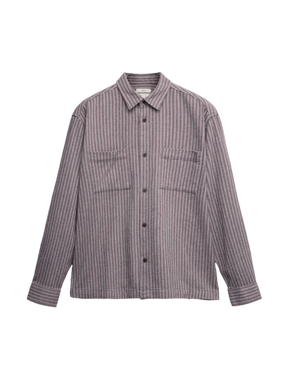 Marks & Spencer Райета фланелена риза от чист памук Marks & Spencer сива