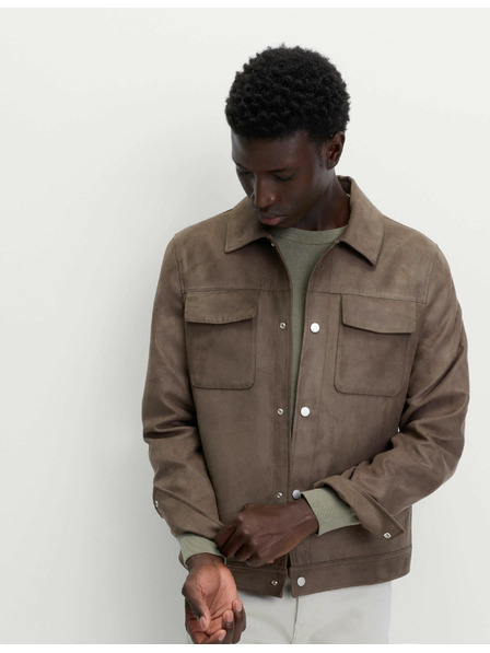 Marks & Spencer Работно яке от изкуствен велур Marks & Spencer зелена