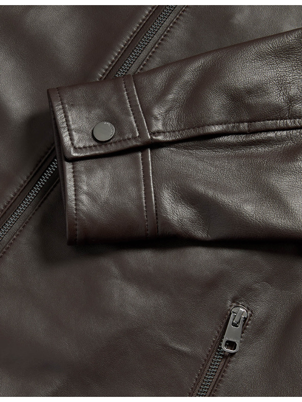 Marks & Spencer Кожено яке тип Харингтон Marks & Spencer кафяв