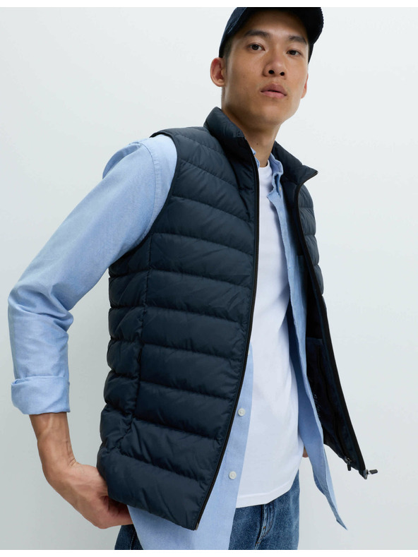 Marks & Spencer Лека пухена жилетка Marks & Spencer тъмносин