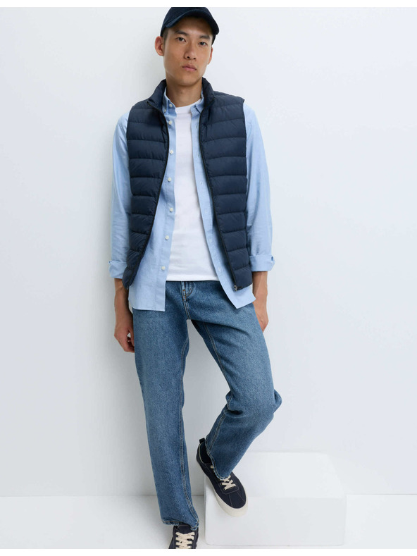 Marks & Spencer Лека пухена жилетка Marks & Spencer тъмносин