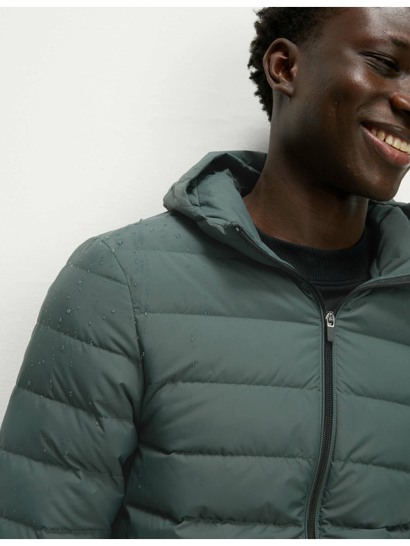 Marks & Spencer Лека пухена яке с пух Marks & Spencer зелен