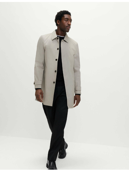 Marks & Spencer Продълговат дъждобран от памучна смес Marks & Spencer сив