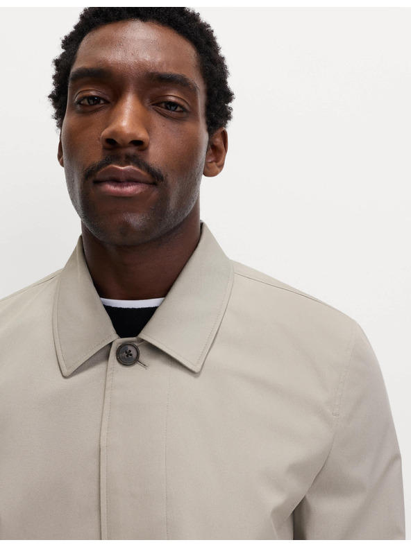 Marks & Spencer Продълговат дъждобран от памучна смес Marks & Spencer сив