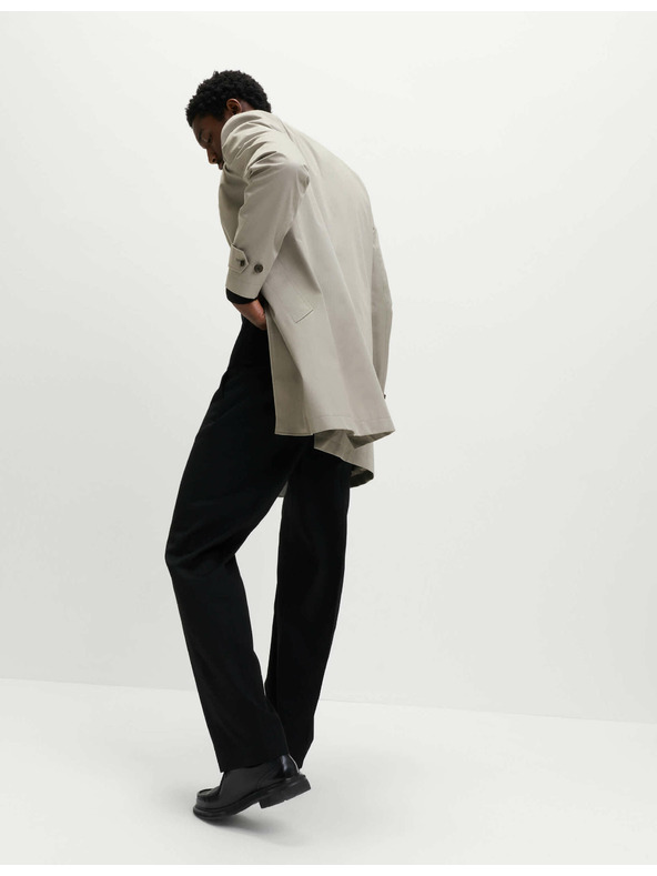 Marks & Spencer Продълговат дъждобран от памучна смес Marks & Spencer сив