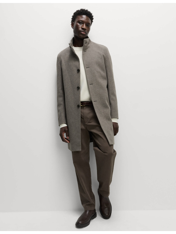 Marks & Spencer Палто с права яка Marks & Spencer бежово