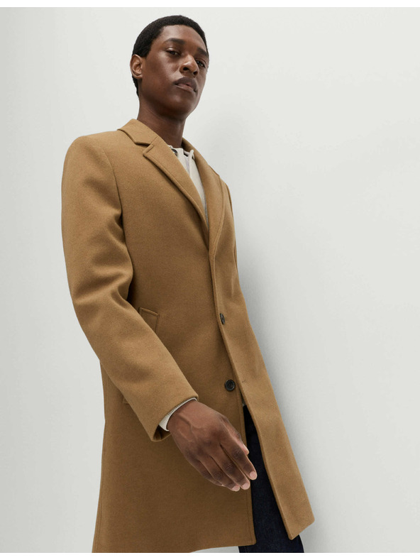 Marks & Spencer Палто с ревери Marks & Spencer кафяво