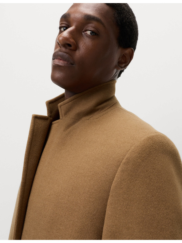 Marks & Spencer Палто с ревери Marks & Spencer кафяво