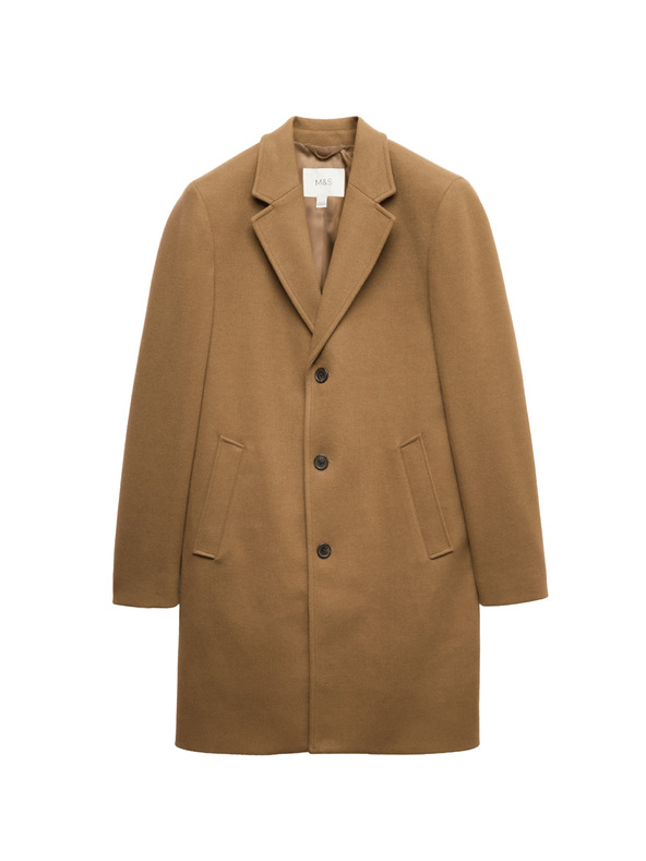 Marks & Spencer Палто с ревери Marks & Spencer кафяво