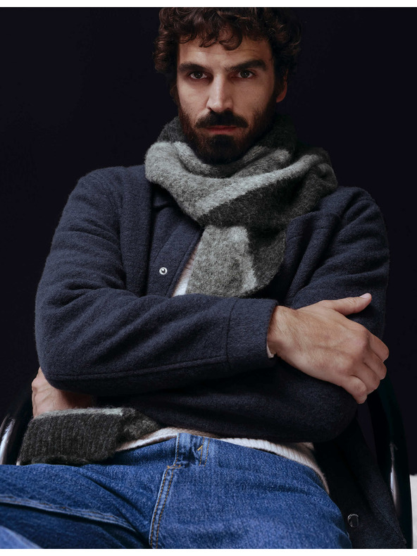 Marks & Spencer Вълнено флийсово яке с 3 джоба Marks & Spencer морско синьо