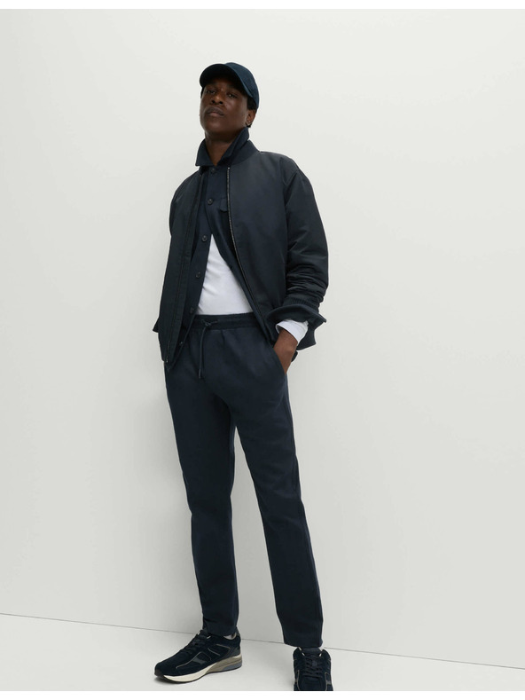 Marks & Spencer Риза тип яке с висок дял памук и десен като рибена кост Marks & Spencer тъмносиня