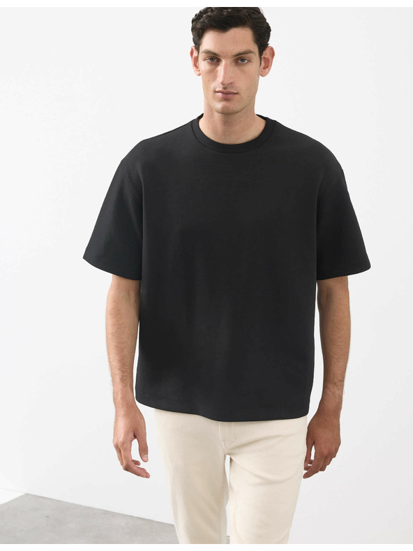 Marks & Spencer Тениска Scuba макси Marks & Spencer черна