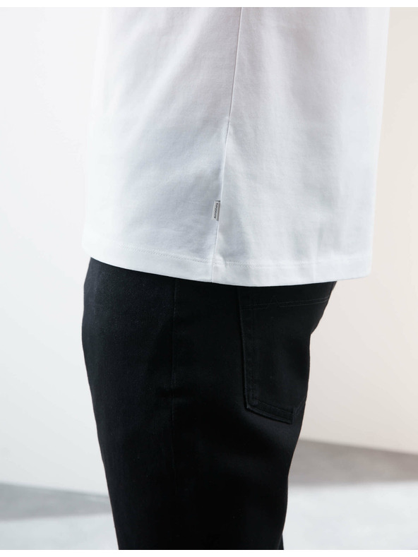 Marks & Spencer Тениска с V-образно деколте от чист Supima® памук Marks & Spencer бяла