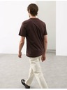 Marks & Spencer Тениска от премиум памук, тесен силует Marks & Spencer кафява
