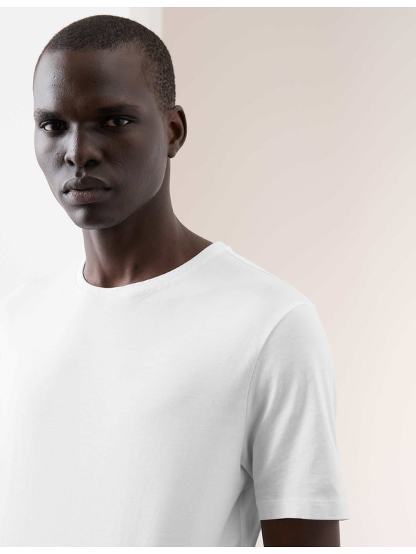 Marks & Spencer Тениска от чист Supima® памук, 3 бр. Marks & Spencer бяла