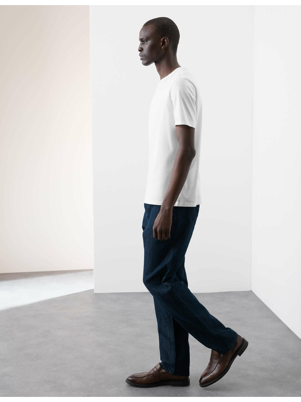 Marks & Spencer Тениска от чист Supima® памук, 3 бр. Marks & Spencer бяла