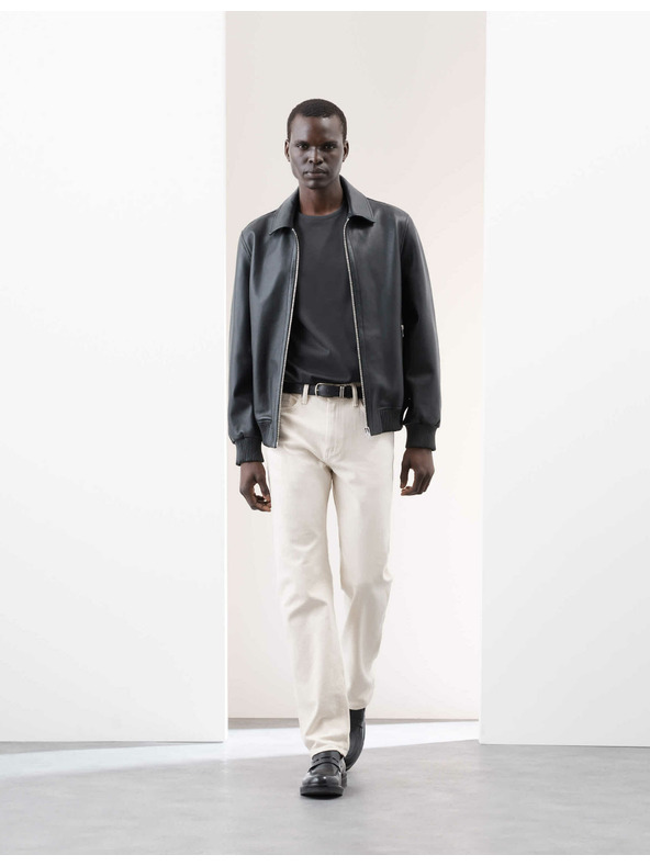 Marks & Spencer Тениска от премиум памук, тесен силует Marks & Spencer сива