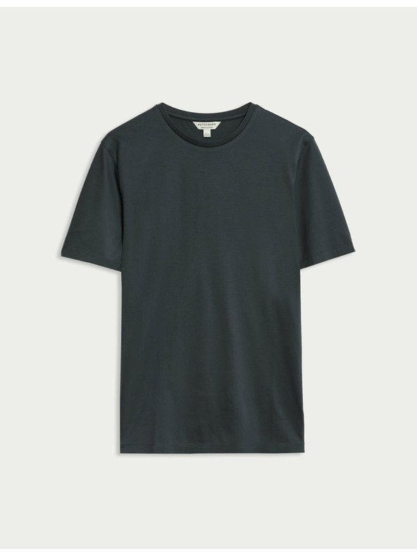 Marks & Spencer Тениска от премиум памук, тесен силует Marks & Spencer сива