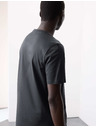 Marks & Spencer Тениска от премиум памук, тесен силует Marks & Spencer сива