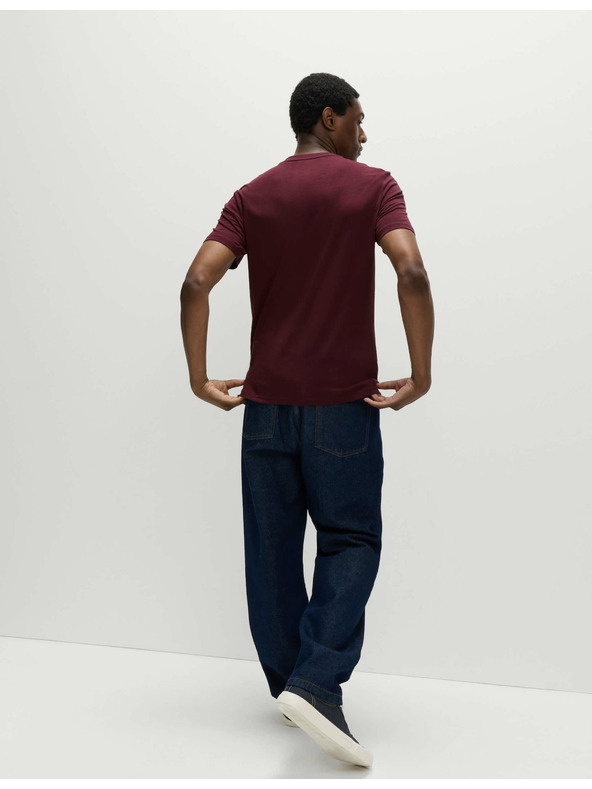 Marks & Spencer Тениска с яка от чист памук Marks & Spencer червена