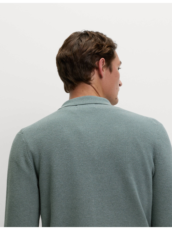 Marks & Spencer Плетена жилетка от памучна смес Marks & Spencer сива