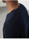 Marks & Spencer Суитшърт с V-образно деколте от чиста извънредно фина вълна мерино Marks & Spencer морско синя