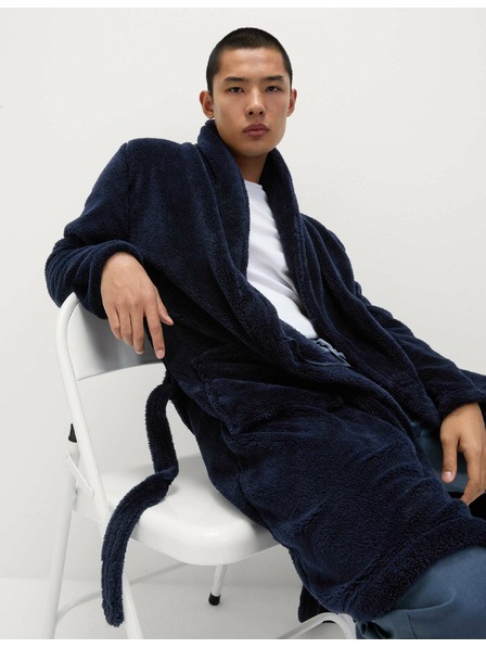 Marks & Spencer Флисов халат Supersoft Marks & Spencer тъмносиня